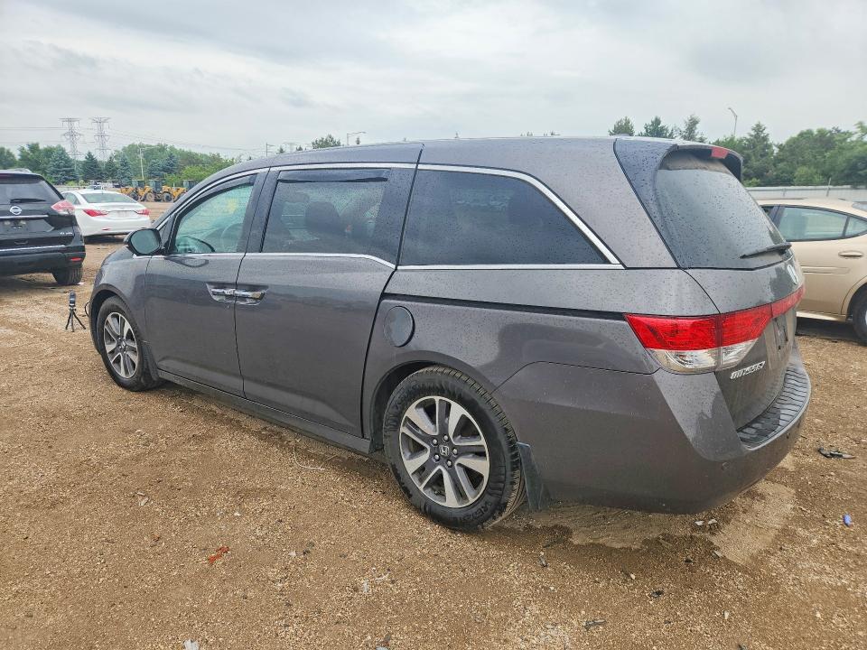 2014 Honda Odyssey VIN 5FNRL5H97EB035142 COPART salvage auction — UNDERCARRIAGE, Il - Salvage Certificate, sold $725 on 2026-07-02 (photo 2)
