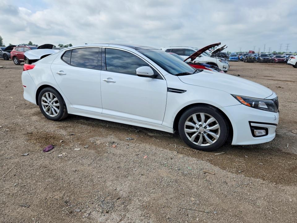 2015 Kia Optima VIN 5XXGN4A76FG478689 COPART salvage auction — REAR END, Il - Salvage Certificate, sold $250 on 2026-07-30 (photo 4)