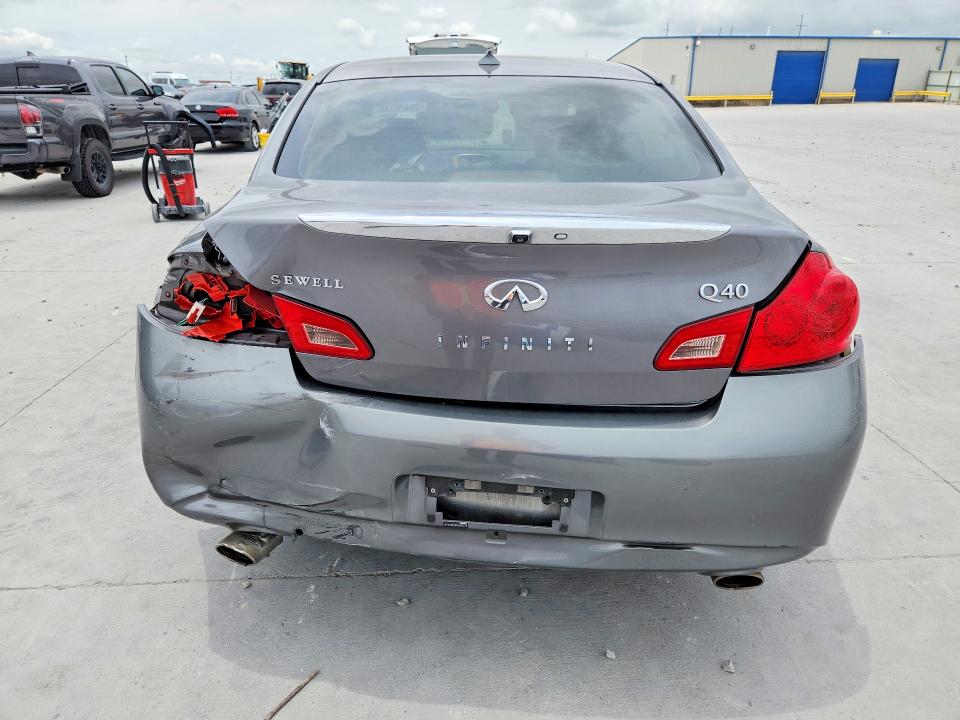 2015 Infiniti Q40 VIN JN1CV6AP9FM500143 COPART salvage auction — REAR END, Tx - Salvage Vehicle Title, sold $225 on 2026-07-28 (photo 6)