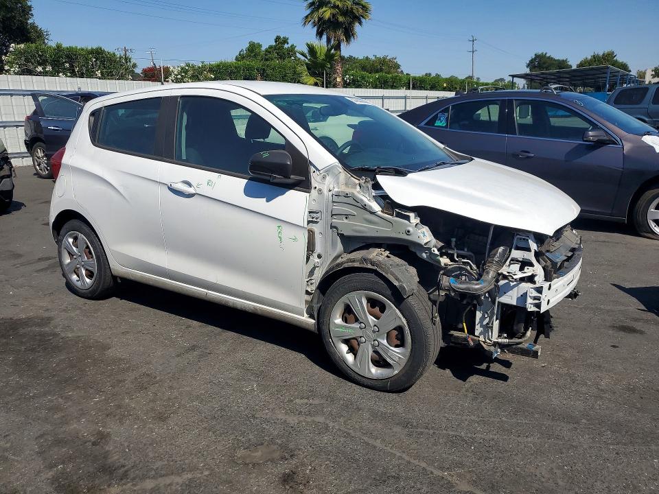 2021 Chevrolet Spark VIN KL8CB6SA7MC707402 COPART salvage auction — FRONT END, Ca - Salvage Certificate, sold $1,550 on 2026-07-07 (photo 4)