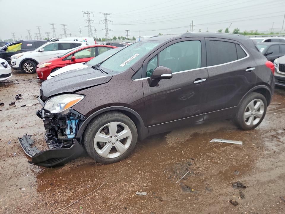 2015 Buick Encore VIN KL4CJASB9FB163980 COPART salvage auction — FRONT END, Il - Salvage Certificate, sold $1,000 on 2026-07-28 (photo 1)