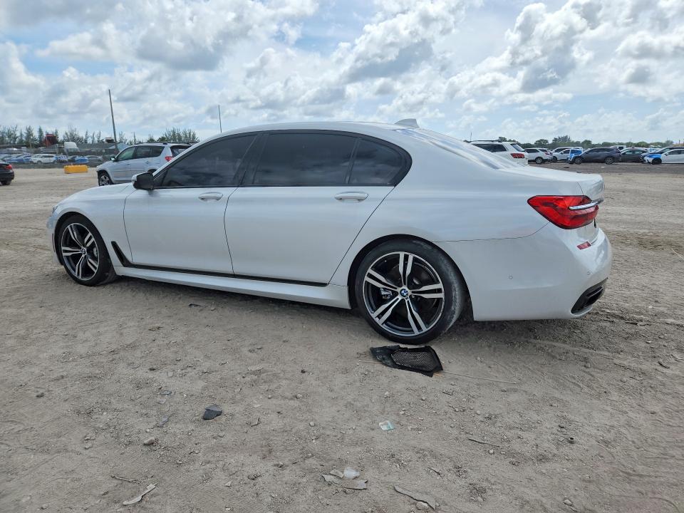 2016 BMW 7er VIN WBA7E2C58GG547860 COPART salvage auction — MINOR DENT/SCRATCHES, Fl - Certificate Of Title (P), sold $9,500 on 2026-07-10 (photo 2)