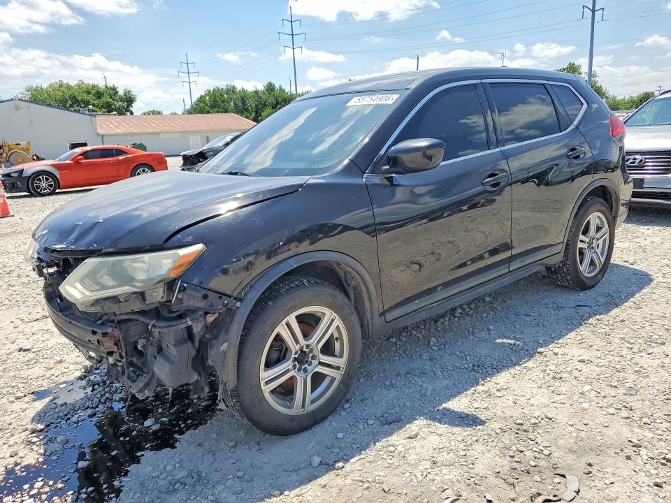 2017 Nissan Rogue VIN KNMAT2MV5HP573802 COPART salvage auction — FRONT END, OH - CERT OF TITLE-REBUILT SALVAGE, sold $625 on 2026-07-02 (photo 1)