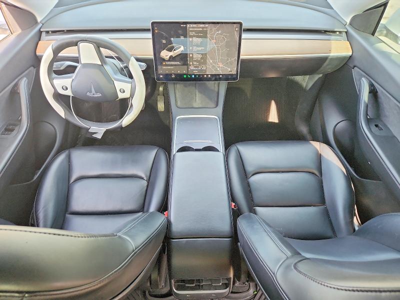 2021 Tesla Model y VIN 5YJYGAEEXMF217863 COPART salvage auction — FRONT END, Ca - Salvage Certificate, sold $7,300 on 2026-07-10 (photo 8)