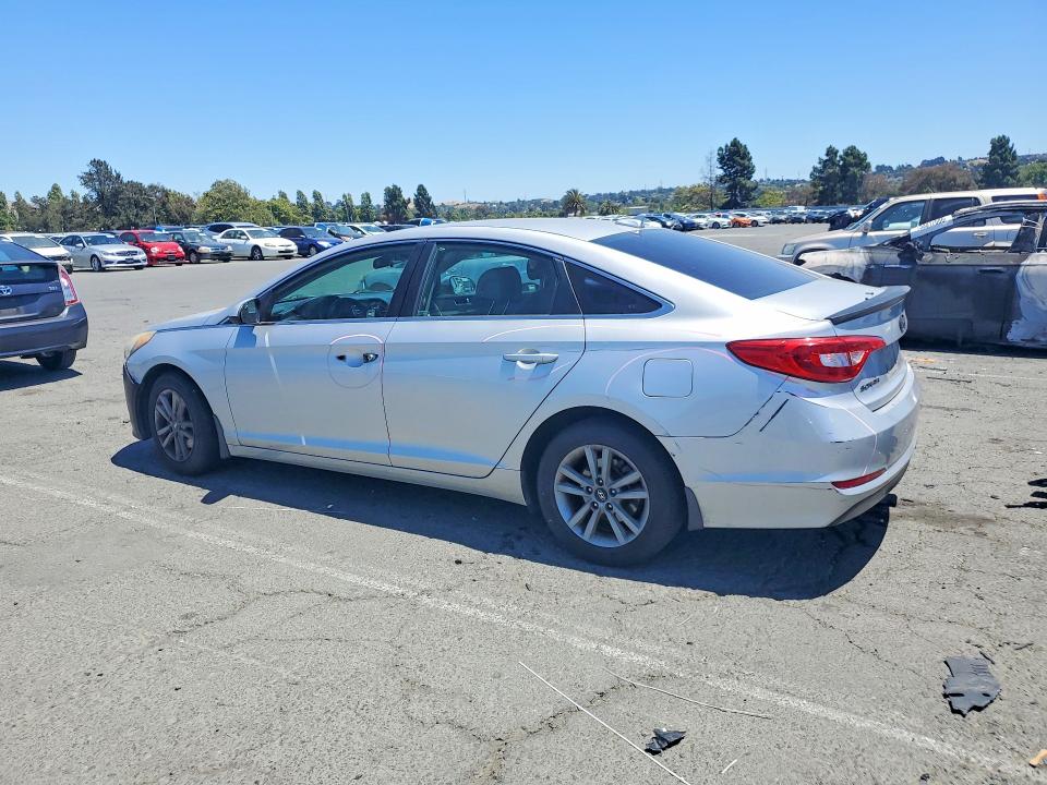 2015 Hyundai Sonata VIN 5NPE24AF9FH039174 COPART salvage auction — VANDALISM, CA - SALVAGE CERTIFICATE, sold $775 on 2026-07-02 (photo 2)