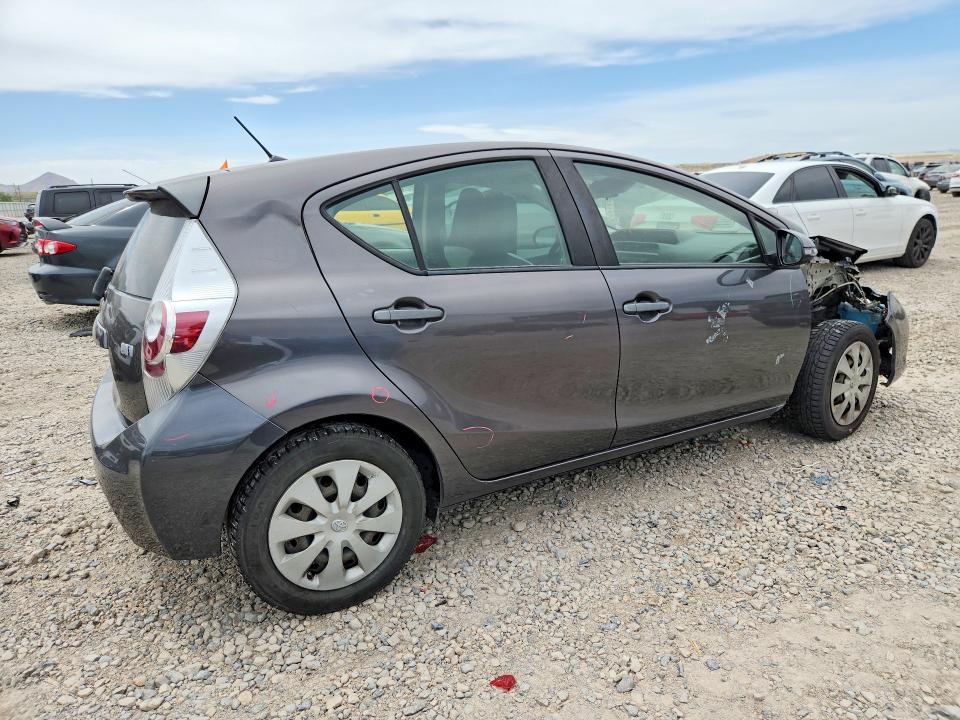 2014 Toyota Prius VIN JTDKDTB32E1566944 COPART salvage auction — FRONT END, Ut - Salvage Certificate, sold $1,350 on 2026-07-10 (photo 3)