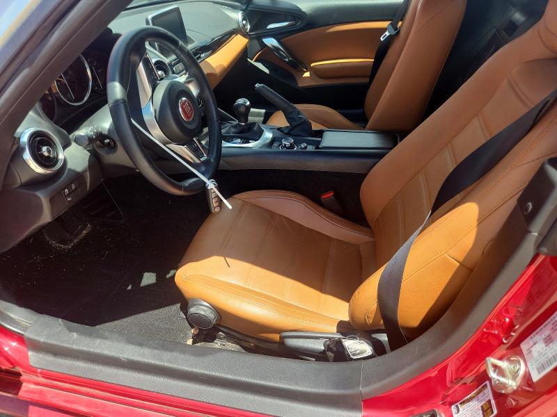 2018 Fiat 124 spider VIN JC1NFAEK3J0134441 COPART salvage auction — FRONT END, TX - SALVAGE VEHICLE TITLE (P), sold $175 on 2026-07-30 (photo 7)