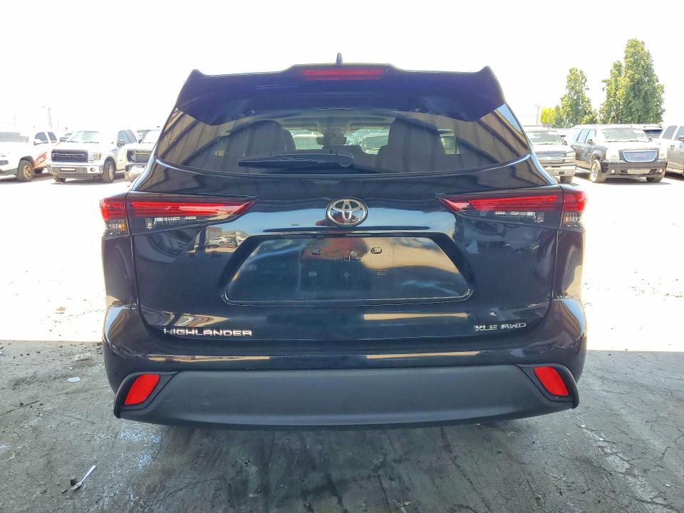 2026 Toyota Highlander VIN 5TDKDRBH0TS609000 COPART salvage auction — SIDE, CA - SALVAGE CERTIFICATE, sold $14,100 on 2026-07-20 (photo 6)