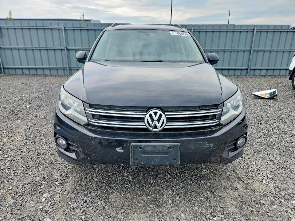 2014 Volkswagen Tiguan VIN WVGKV3AX1EW616362 COPART salvage auction — REAR END, On - Permit No Brand - Unfit, sold $825 on 2026-08-06 (photo 5)