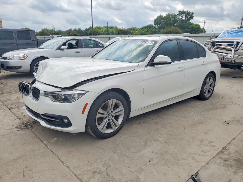 2018 BMW 3er VIN WBA8B9C5XJEE82473 COPART salvage auction — FRONT END, Tx - Salvage Vehicle Title, sold $3,000 on 2026-07-23 (photo 1)