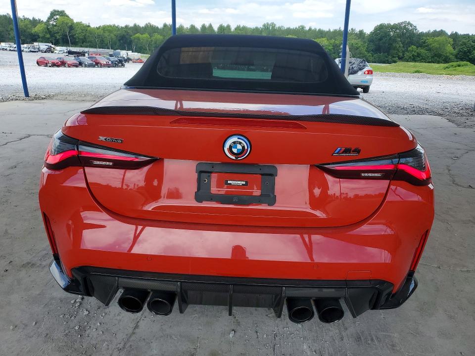 2023 BMW M4 VIN WBS33BA00PCM43846 COPART salvage auction — FRONT END, Ga - Cert Of Title-Salvage, sold $26,250 on 2026-07-30 (photo 6)