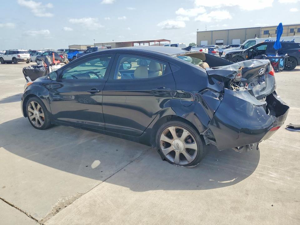 2011 Hyundai Elantra VIN KMHDH4AE1BU138827 COPART salvage auction — REAR END, Tx - Bonded Nonrepairable, sold $425 on 2026-07-16 (photo 2)