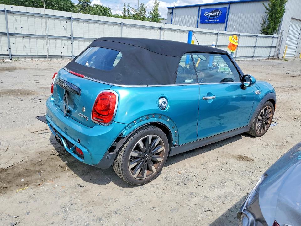 2017 Mini Cooper VIN WMWWG9C30H3C82120 COPART salvage auction — REAR END, Ga - Cert Of Title-Salvage, sold $3,050 on 2026-07-09 (photo 3)