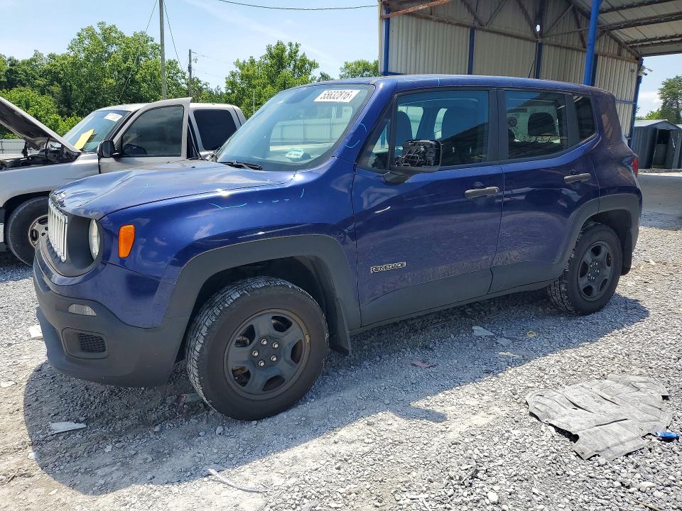 2018 Jeep VIN ZACCJBAB1JPH46085 COPART salvage auction — FRONT END, Ga - Cert Of Title-Salvage, sold $1,550 on 2026-07-09 (photo 1)
