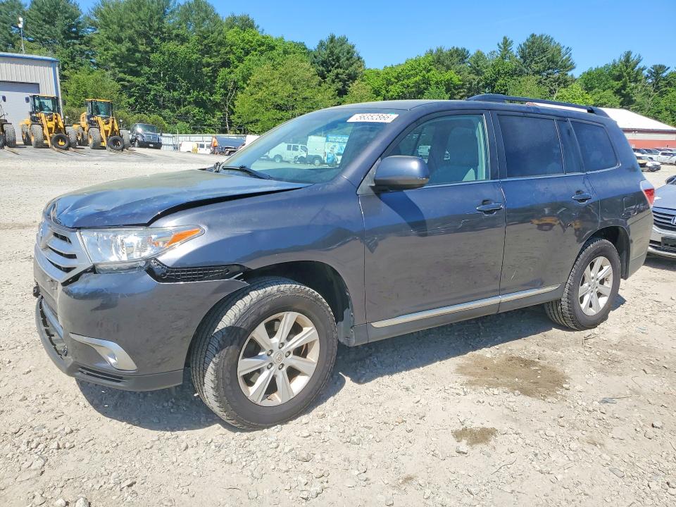 2012 Toyota Highlander VIN 5TDBK3EH3CS170079 COPART salvage auction — FRONT END, RI - CERTIFICATE OF TITLE, sold $4,650 on 2026-07-20 (photo 1)