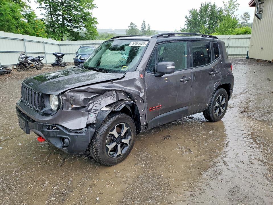 2021 Jeep VIN ZACNJDC13MPN30569 COPART salvage auction — FRONT END, Vt - Cert Of Title-Salvage Vehicle, sold $4,650 on 2026-08-10 (photo 1)