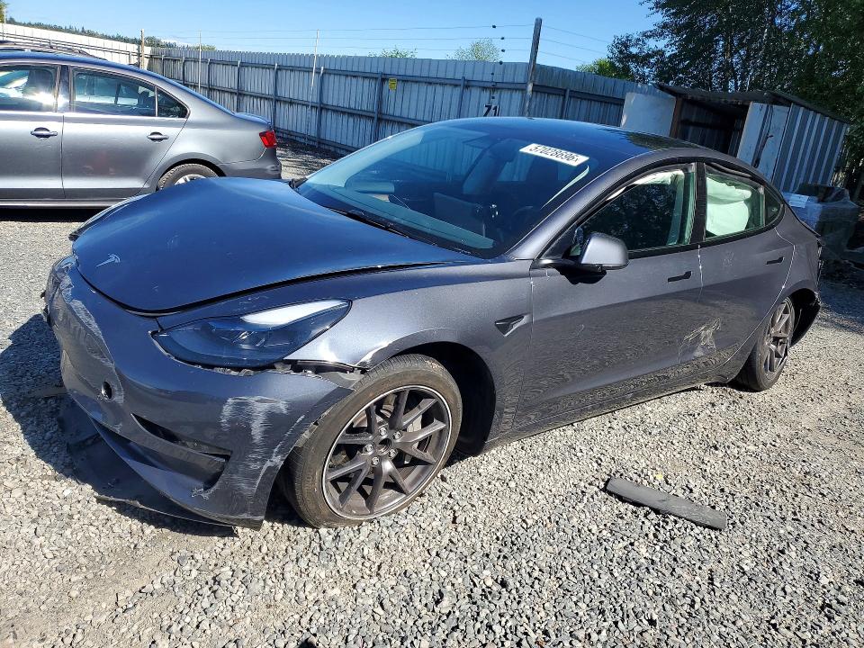 2023 Tesla Model 3 VIN 5YJ3E1EA2PF694353 COPART salvage auction — FRONT END, WA - BILL OF SALE, sold $6,500 on 2026-07-27 (photo 1)