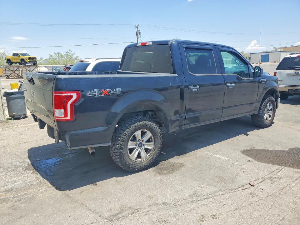 2016 Ford F-150 VIN 1FTEW1E80GFC59295 COPART salvage auction — REAR END, Tx - Salvage Vehicle Title, sold $7,300 on 2026-07-31 (photo 3)