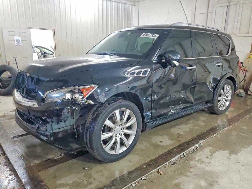 2012 Infiniti Qx56 VIN JN8AZ2ND7C9716237 COPART salvage auction — SIDE, Ga - Cert Of Title-Salvage, sold $250 on 2026-07-21 (photo 1)