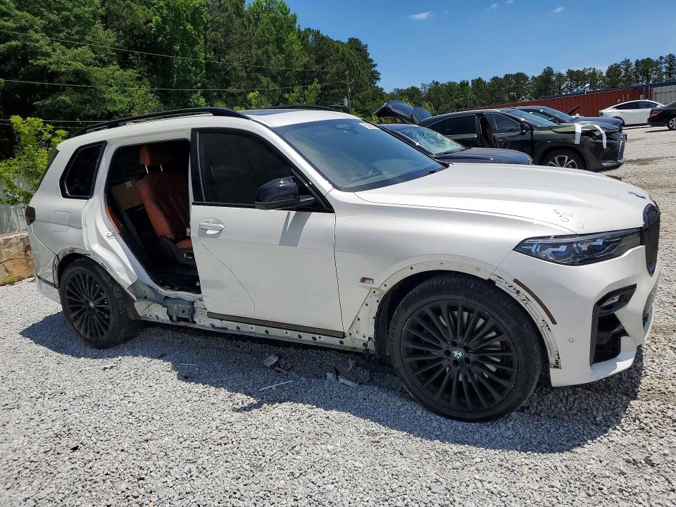 2021 BMW X7 VIN 5UXCX6C00M9H49794 COPART salvage auction — SIDE, Ga - Cert Of Title-Salvage, sold $30,000 on 2026-07-06 (photo 4)