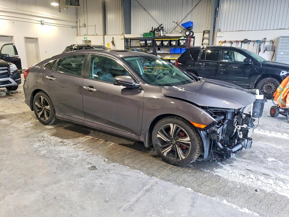 2018 Honda Civic VIN 2HGFC1F92JH107725 COPART salvage auction — FRONT END, Ns - Salvage Title, sold $5,700 on 2026-07-09 (photo 4)