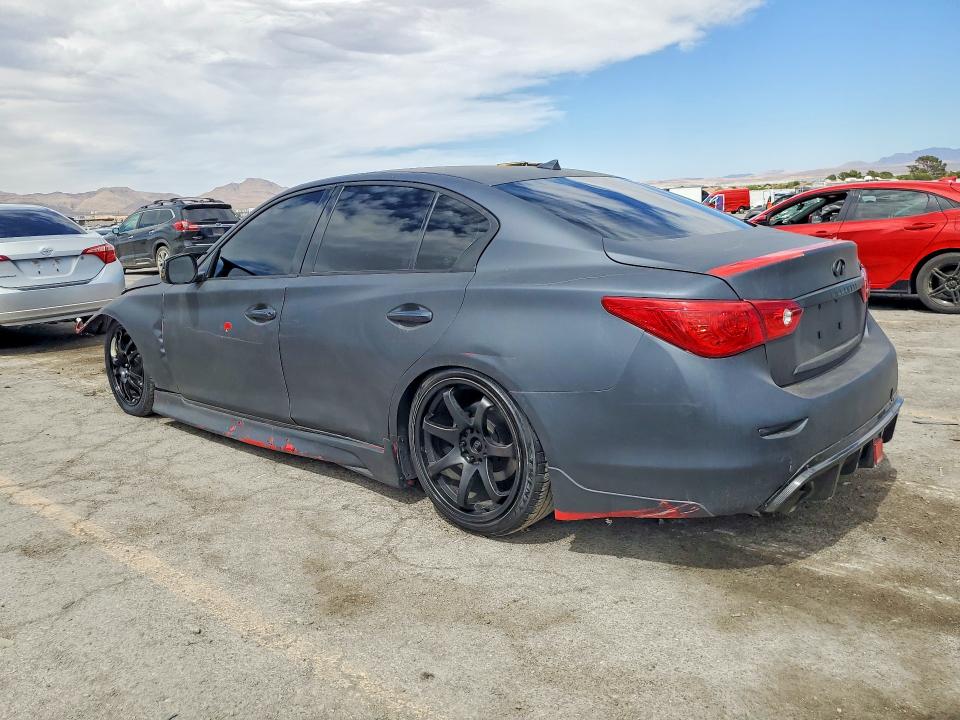 2014 Infiniti Q50 VIN JN1BV7AP9EM674097 COPART salvage auction — REAR END, Salvage Title, sold $200 on 2026-07-28 (photo 2)