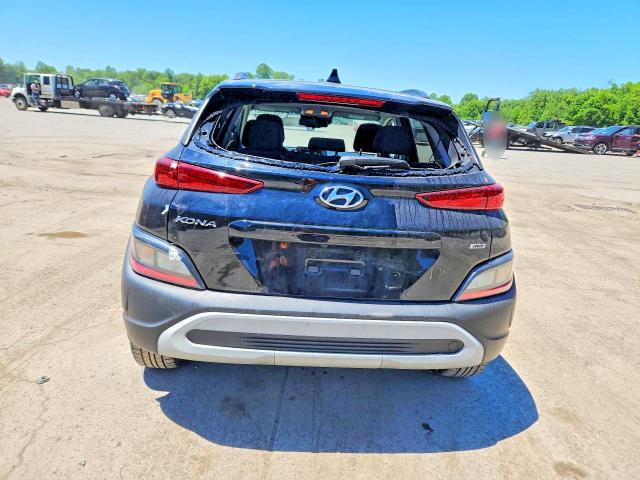 2022 Hyundai Kona VIN KM8K6CAB0NU922384 COPART salvage auction — HAIL, Pa - Certificate Of Salvage, sold $5,300 on 2026-07-16 (photo 6)
