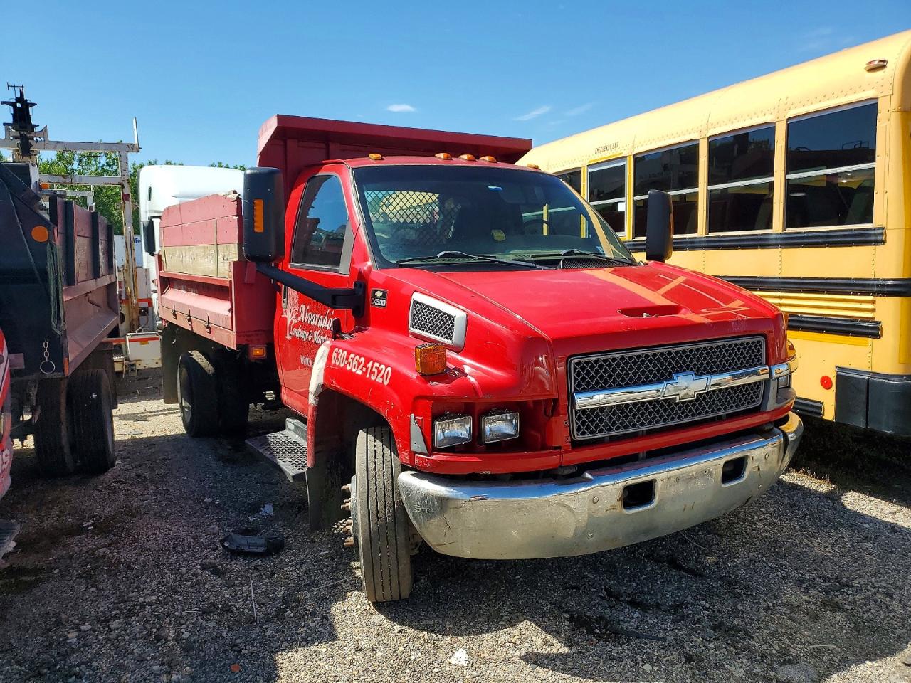 2003 Chevrolet C/K VIN 1GBE4E1E23F506114 COPART salvage auction — Side, Sc - Salvage Title, sold $2,450 on 2026-09-22 (photo 1)