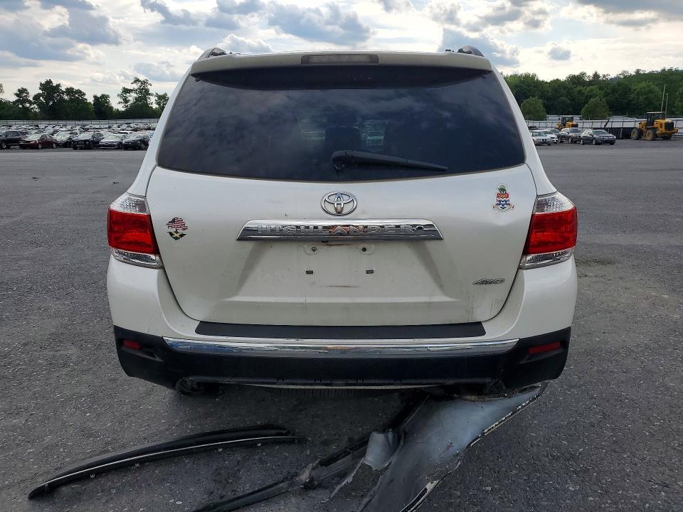 2012 Toyota Highlander VIN 5TDBK3EH7CS149235 COPART salvage auction — FRONT END, Pa - Certificate Of Salvage, sold $2,550 on 2026-07-14 (photo 6)