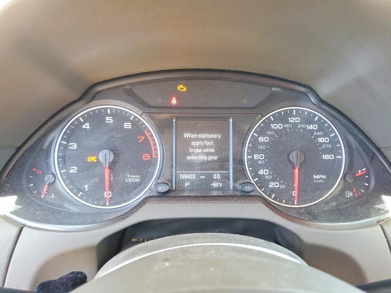 2011 Audi Q5 VIN WA1LFAFP6BA103968 COPART salvage auction — MINOR DENT/SCRATCHES, Ca - Dis/Dlr/Exp Only Clean Title, sold $500 on 2026-07-12 (photo 9)
