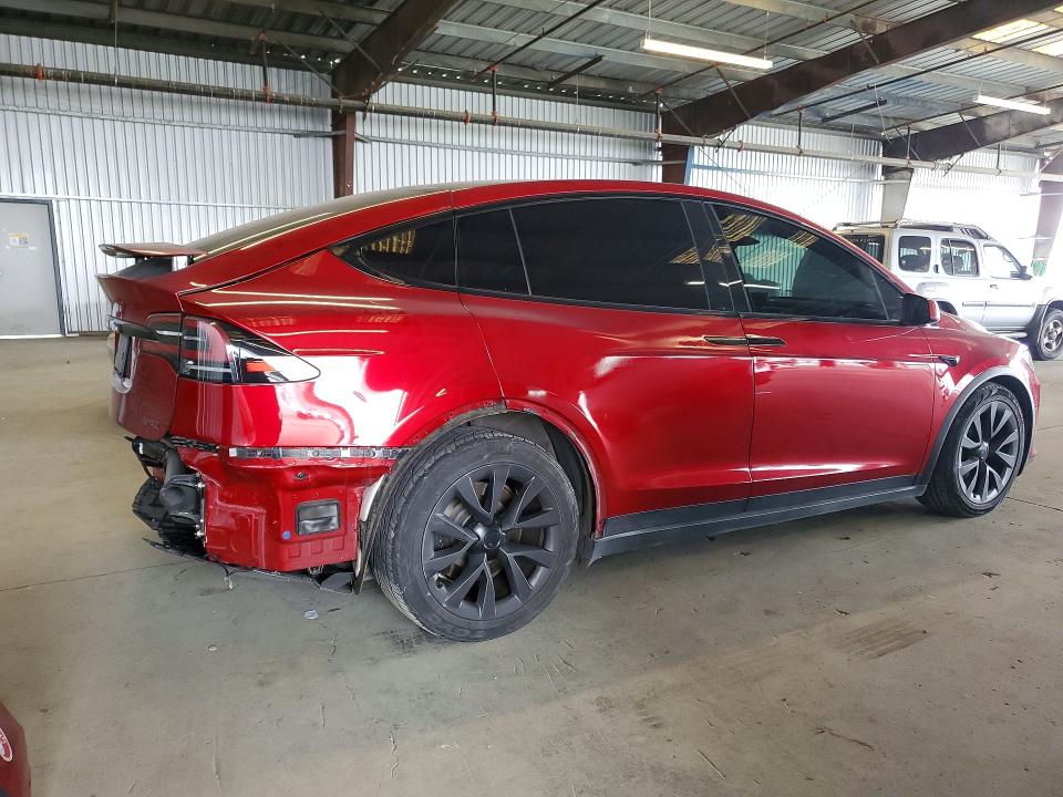 2023 Tesla Model x VIN 7SAXCBE50PF419521 COPART salvage auction — REAR END, CA - SALVAGE CERTIFICATE, sold $29,750 on 2026-07-13 (photo 3)