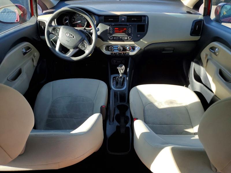 2013 Kia Rio VIN KNADM4A31D6174469 COPART salvage auction — REAR END, Nv - Salvage Title, sold $750 on 2026-07-22 (photo 8)