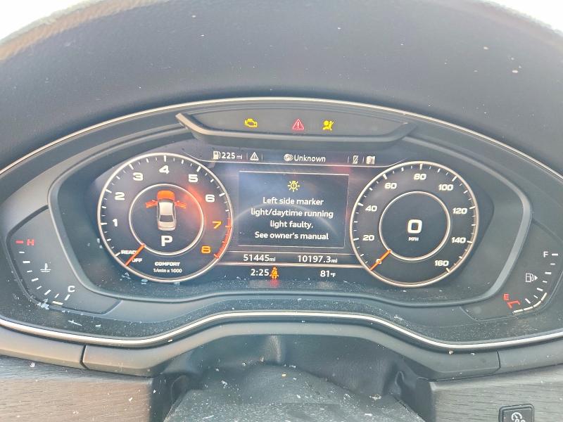 2018 Audi VIN WAUENAF43JA139927 COPART salvage auction — ROLLOVER, Ca - Salvage Certificate, sold $1,600 on 2026-07-24 (photo 9)
