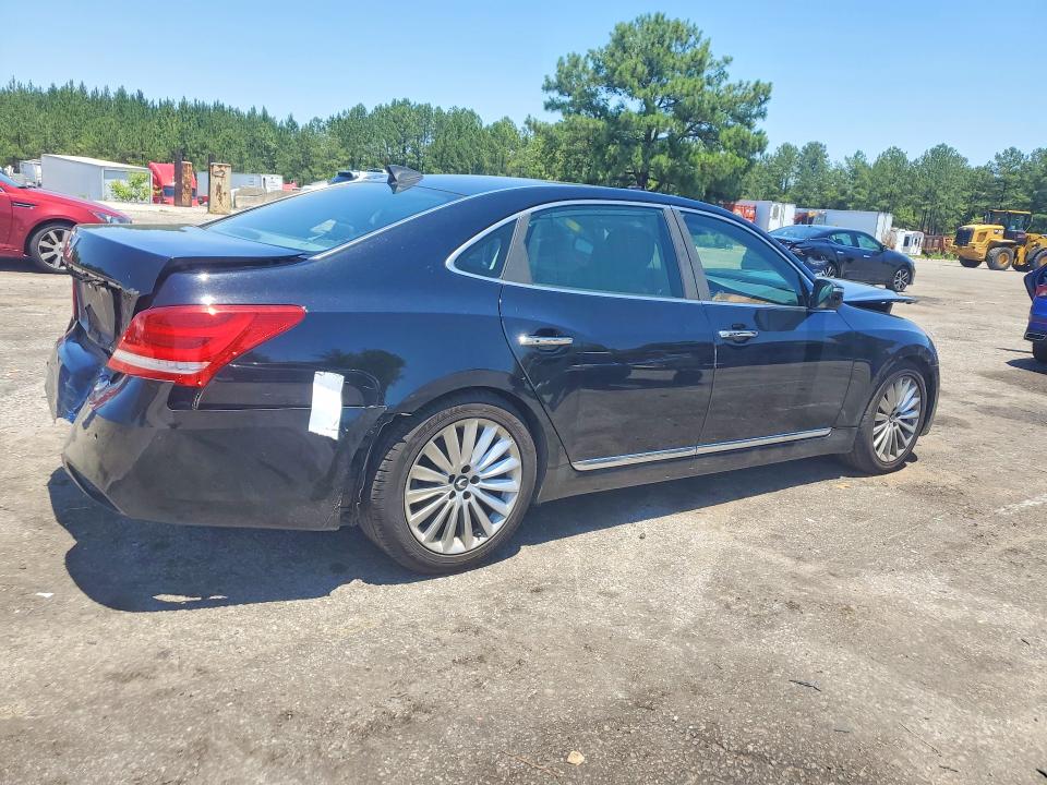2014 Hyundai Equus VIN KMHGH4JH8EU085071 COPART salvage auction — REAR END, Sc - Cert Of Title-Salvage, sold $1,600 on 2026-07-31 (photo 3)