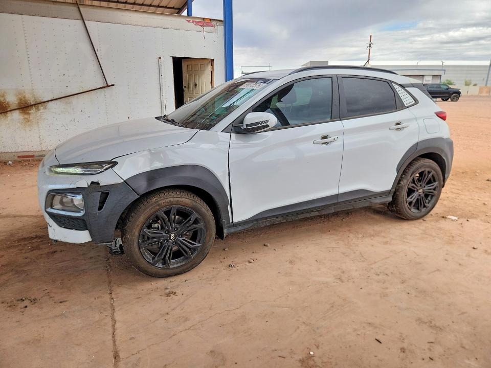 2021 Hyundai VIN KM8K22AA7MU657684 COPART salvage auction — FRONT END, Az - Cert Of Title - Salvage, sold $175 on 2026-07-28 (photo 1)