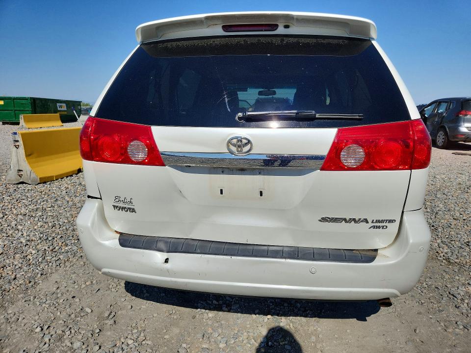 2009 Toyota Sienna VIN 5TDBK22C19S023920 COPART salvage auction — REAR END, Co - Public - Salvage Title, sold $2,150 on 2026-07-23 (photo 6)