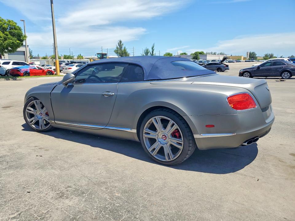 2014 Bentley Continental VIN SCBGT3ZA2EC094667 COPART salvage auction — FRONT END, Fl - Cert Of Title Slvg Rebuildable, sold $21,200 on 2026-08-03 (photo 2)
