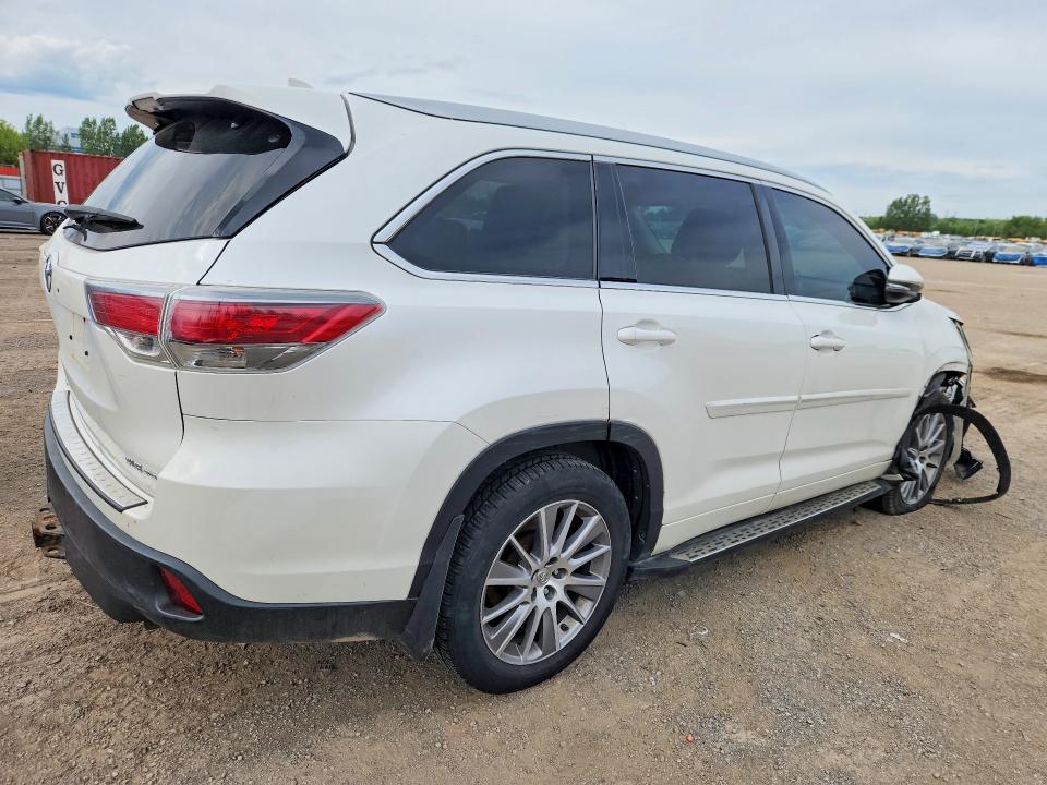 2015 Toyota Highlander VIN 5TDJKRFH5FS199939 COPART salvage auction — FRONT END, On - Permit Salvage, sold $4,600 on 2026-07-28 (photo 3)