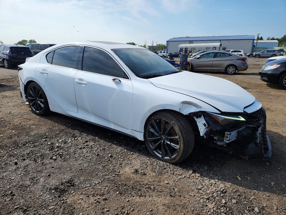 2022 Lexus Is VIN JTHGZ1E24N5023990 COPART salvage auction — FRONT END, PA - CERTIFICATE OF SALVAGE, sold $9,200 on 2026-07-28 (photo 4)
