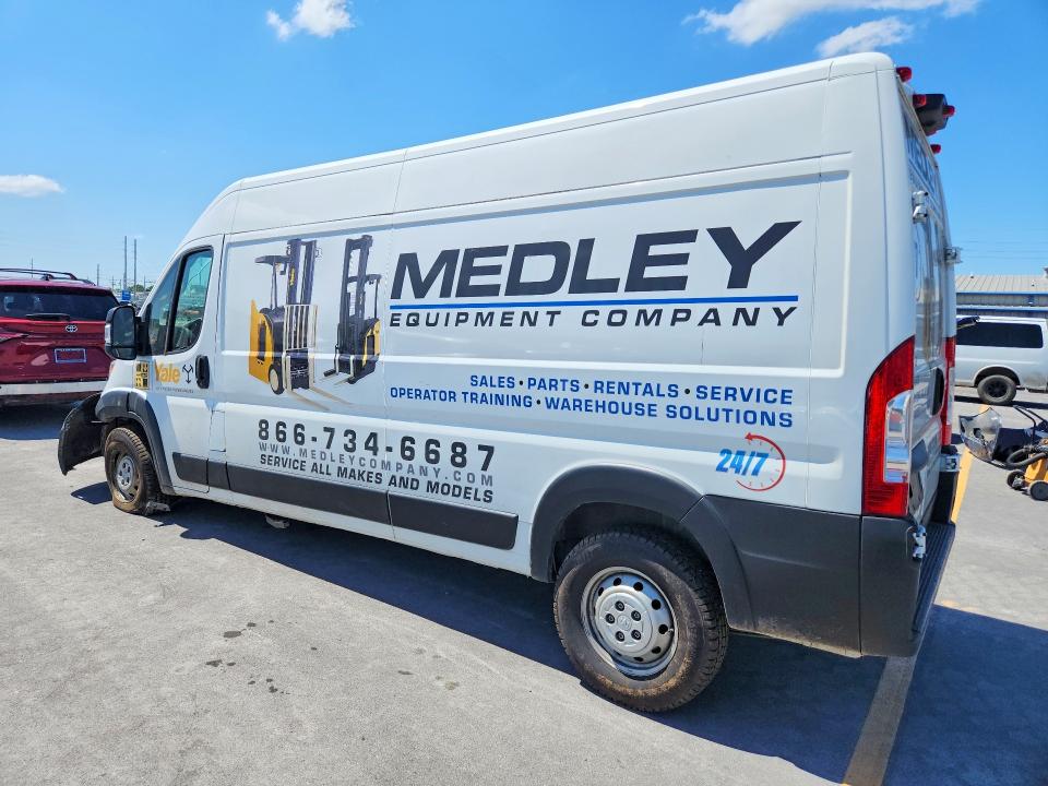 2023 Ram Promaster 2500 VIN 3C6LRVDG0PE598591 COPART salvage auction — FRONT END, Ok - Cert Of Title-Salvage, sold $10,800 on 2026-07-15 (photo 2)