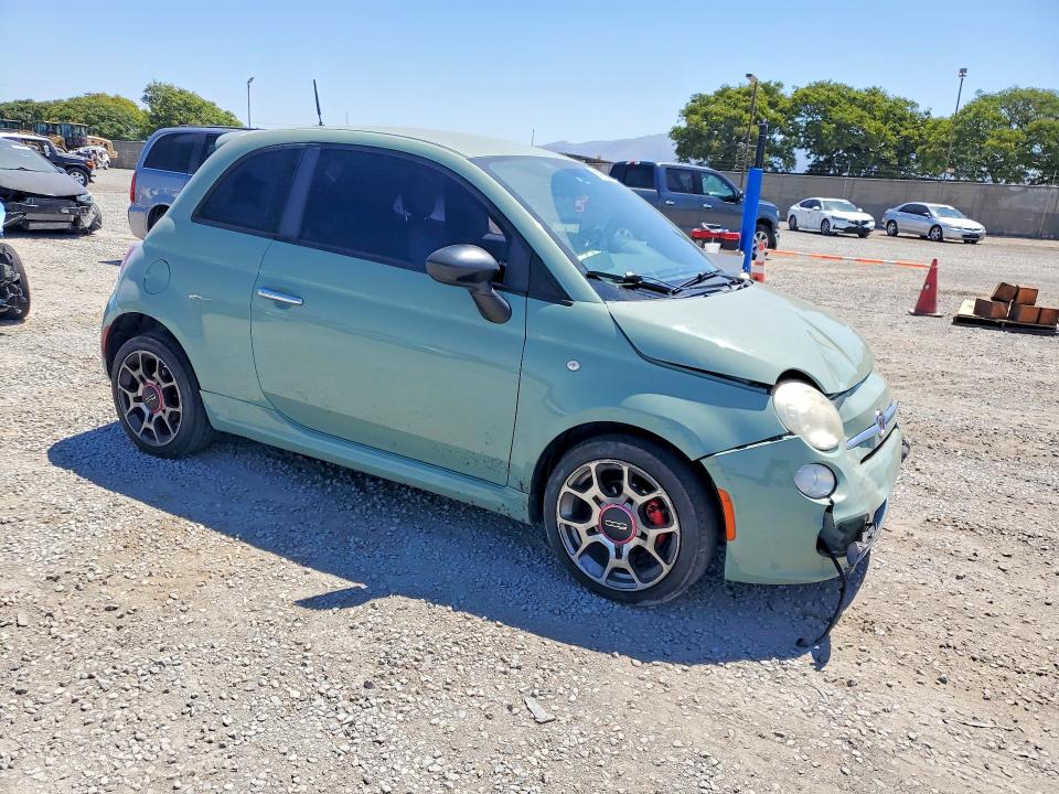 2012 Fiat VIN 3C3CFFBR1CT211584 COPART salvage auction — FRONT END, Ca - Salvage Certificate, sold $350 on 2026-07-02 (photo 4)