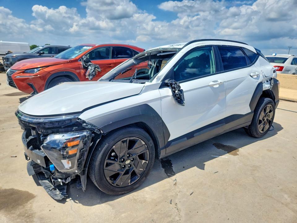 2026 Hyundai Kona VIN KM8HF3AB1TU385631 COPART salvage auction — FRONT END, TX - CERTIFICATE OF TITLE, sold $1,750 on 2026-07-23 (photo 1)