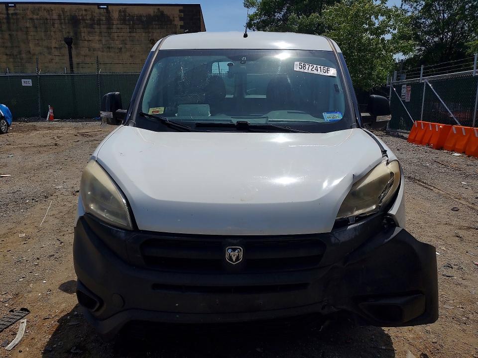 2017 Ram Promaster city VIN ZFBERFAB5H6G42985 COPART salvage auction — FRONT END, Md - Cert Of Salvage > 75% Damage, sold $1,000 on 2026-08-12 (photo 5)