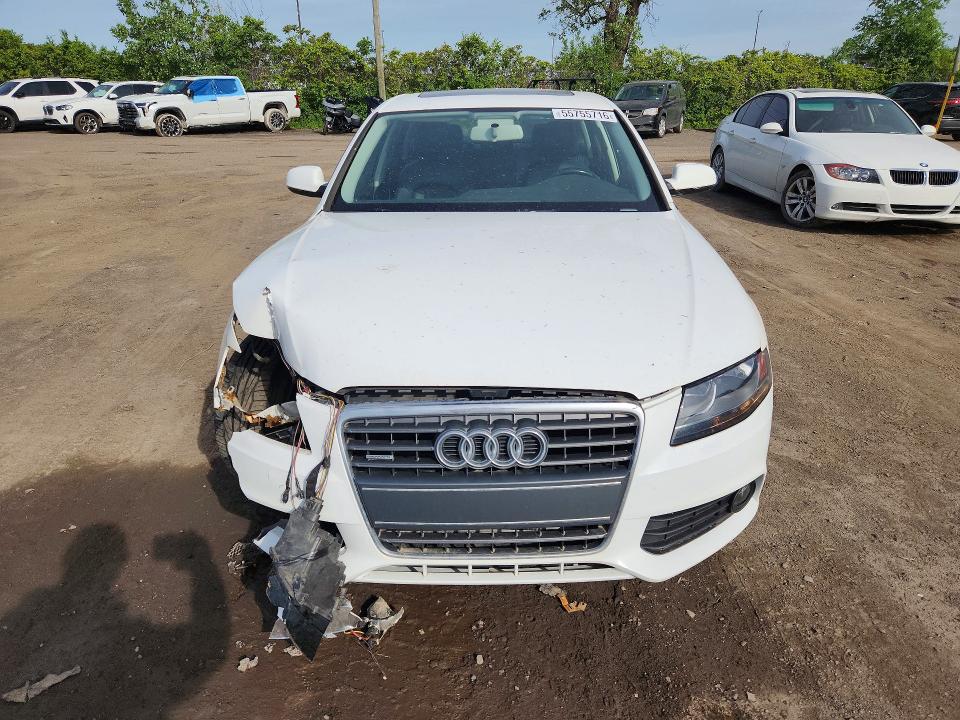 2012 Audi A4 VIN WAUBFCFL4CN016782 COPART salvage auction — FRONT END, Qc - Gravement Accidente, sold $425 on 2026-07-07 (photo 5)