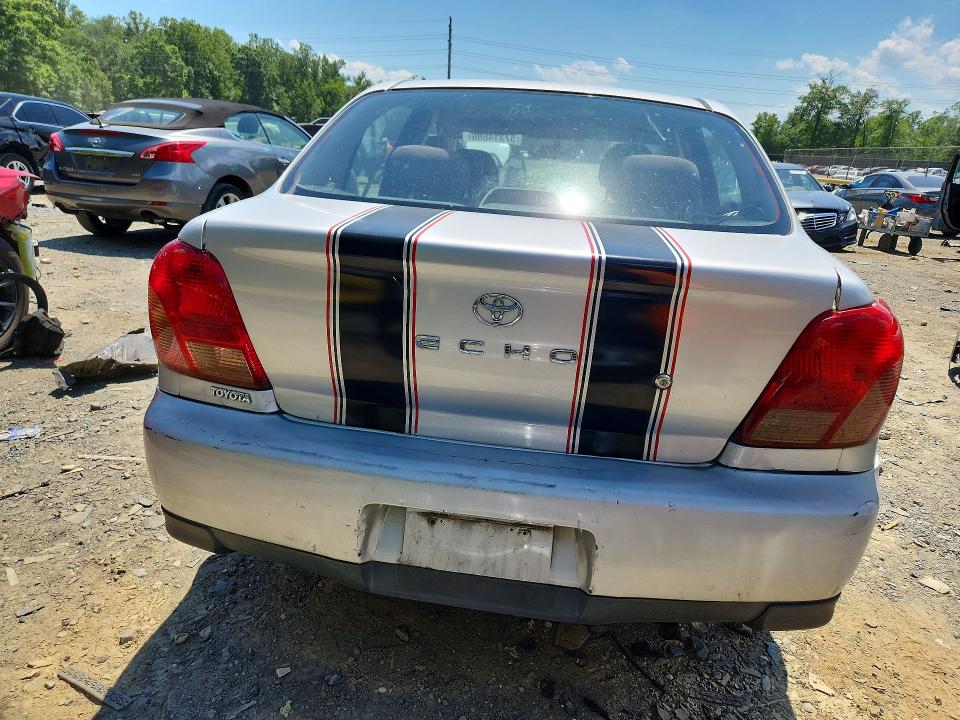 2001 Toyota Echo VIN JTDBT123910154012 COPART salvage auction — REAR END, Md - Cert Of Salvage > 75% Damage, sold $625 on 2026-07-21 (photo 6)