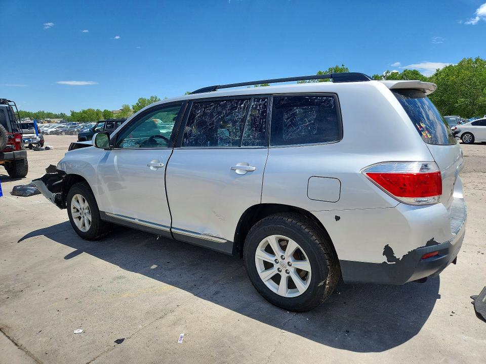 2012 Toyota Highlander VIN 5TDBK3EH2CS119558 COPART salvage auction — FRONT END, Co - Bill Of Sale-Parts Only, sold $1,450 on 2026-07-20 (photo 2)