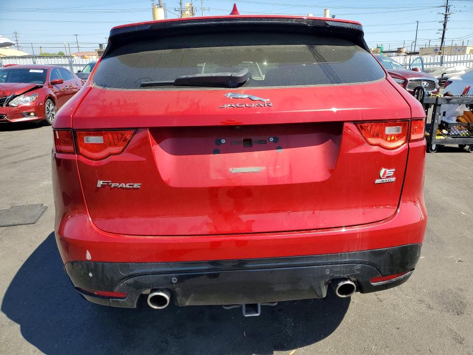 2017 Jaguar F-pace VIN SADCM2BV6HA083658 COPART salvage auction — FRONT END, Ca - Salvage Certificate, sold $950 on 2026-07-08 (photo 6)
