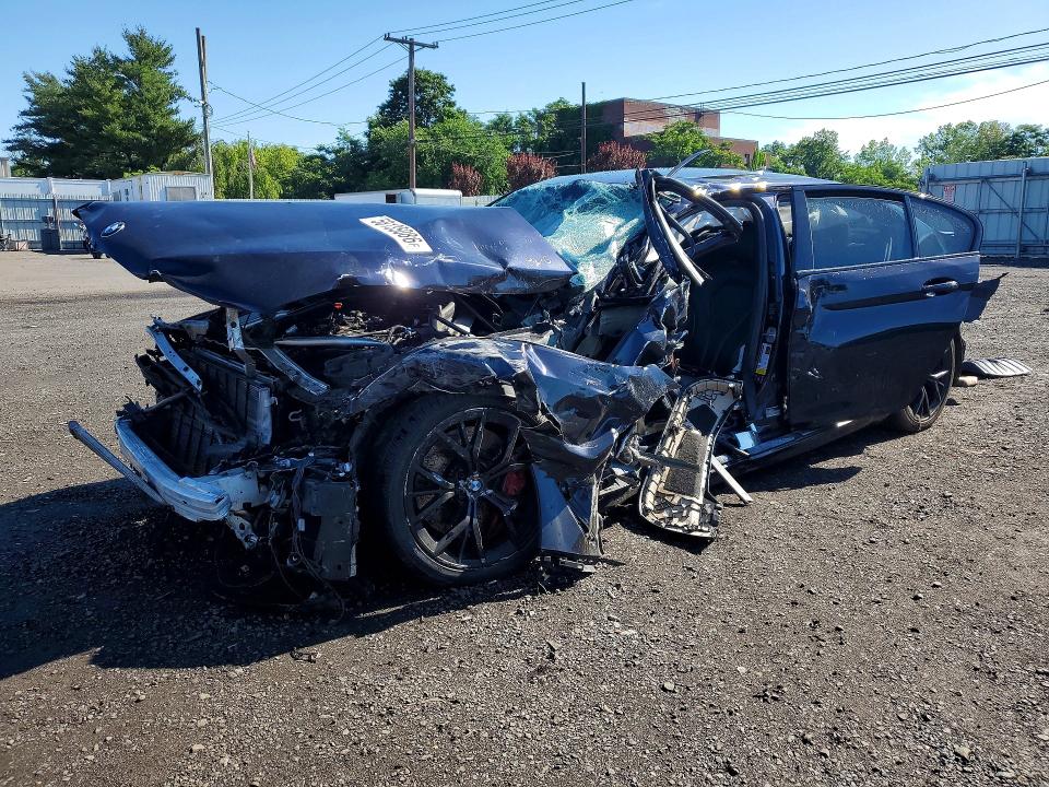 2021 BMW 5 series VIN WBA73BJ0XMWW99847 COPART salvage auction — ALL OVER, MA - CERT OF TITLE-SALVAGE, sold $3,300 on 2026-07-14 (photo 1)