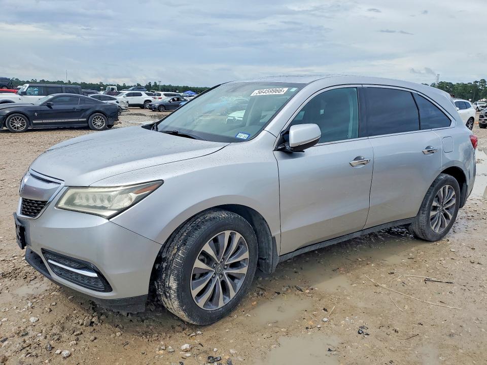 2014 Acura Mdx VIN 5FRYD3H40EB020191 COPART salvage auction — FRONT END, Tx - Salvage Vehicle Title, sold $3,500 on 2026-07-10 (photo 1)
