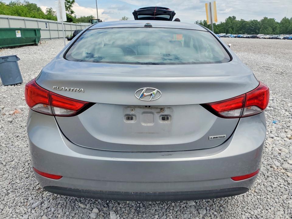 2014 Hyundai Elantra VIN KMHDH4AE2EU156922 COPART salvage auction — SIDE, OH - CERT OF TITLE-SALVAGE, sold $600 on 2026-07-02 (photo 6)